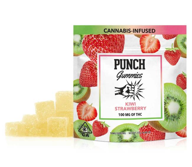 Kiwi Strawberry - Gummies - 100mg - Punch Edibles