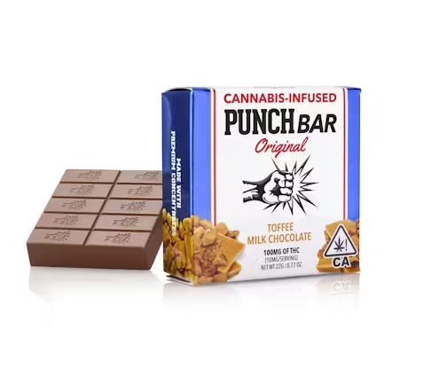 Toffee Milk Chocolate - 100mg - Punch Bar Original - Punch Edibles